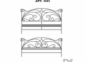 Кованые кровати - 1303
